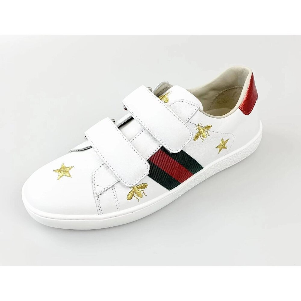 NIB Gucci Junior Ace Sneakers Size 35 - Picture 1 of 10